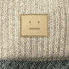 Acne Studios Acne Large Face Logo Patch Wool Knit Beanie Grey Melange (C40424 DRN) 149525177 [P]
