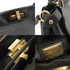 FENDI 8BN290 Schwarz Kalbsleder Peekaboo Regular Medium 2WAY 149526584 [P]