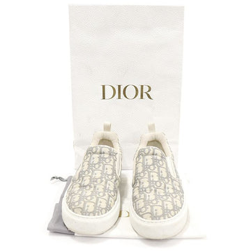 Dior Christian KCK298OBE Stone Grey Oblique Jacquard Solar Women's Slip-On Sneakers 39 149526634