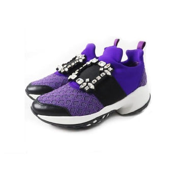 ROGER VIVIER Vibram Strassbuckle Low-Top Violett 149528728