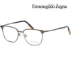 Zegna EZ5200D 013 Luxury Asian Fit Square Metal Eyeglass Frame 118960027 [P]