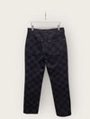 Louis Vuitton Black Damier Fabric Denim Women's Jeans 149529806 [P]