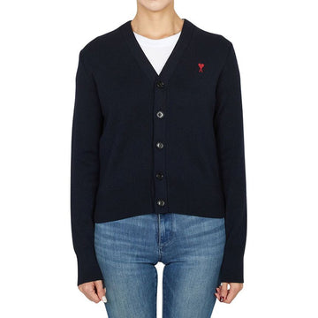 AMI [Limited Edition / 30 Pieces] Women's Cardigan FKC374 001 414 149533466
