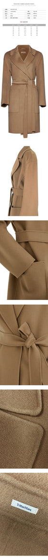 MaxMara 23FW Belted Wool Coat Brown 57107101 [P]