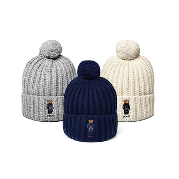POLO RALPH LAUREN ソリッドデニムベアポンポンビーニ 149506302 [P]