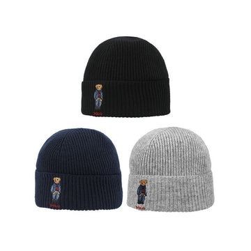 Polo Ralph Lauren Solid Denim Bear Knit Beanie 149506307 [P]
