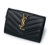 SAINT LAURENT Monogramm Umschlag Geldbörse Gold 414404 BOW01 1000 29975906 [P]