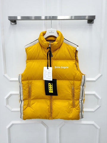 MONCLER Genius Palm Angels Roadman Daunenweste 3 Gelb 149580871