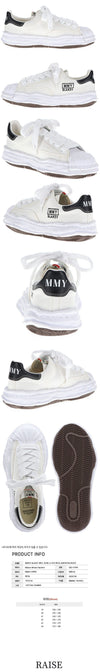MAISON MIHARA YASUHIRO BLAKEY Niedrige Canvas Sneakers Weiß A08FW735 57885432 [P]