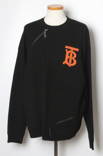 BURBERRY TB-Logo Zip-Wolle Sweatshirt XL(110) 149610705