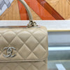 CHANEL トレンディ CC トップハンドル ベージュ AS4654 125338746 [P]