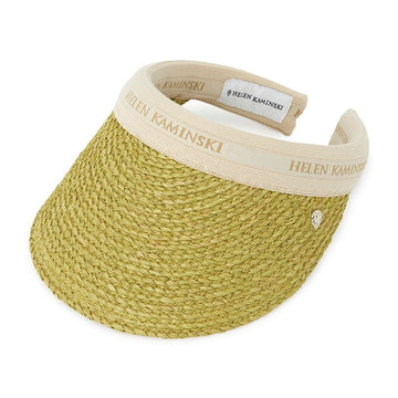 Helen Kaminski Bianca Women's Visor HAT50265 Chartreuse Natural Logo 149615268