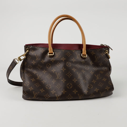 LOUIS VUITTON M40906 パラス MM トート ショルダーバッグ 149476257 [P]