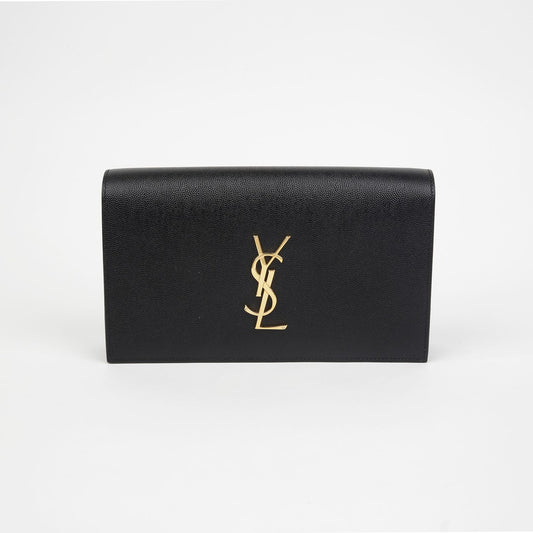 SAINT LAURENT Monogram Flap Clutch 149476302 [P]