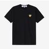 COMME DES GARCONS PLAY Gold Herz Wappen Unisex Kurzarmshirt AX-T216-051 149504779 [P]
