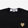 COMME DES GARCONS PLAY Gold Herz Wappen Unisex Kurzarmshirt AX-T216-051 149504779 [P]