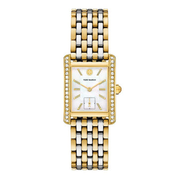 TORY BURCH TBW1094 (ザ・エレノア) エレノア真珠スクエア女性用メタルウォッチ 147678199