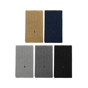 Polo Ralph Lauren Pony Cable Knit Scarf 5 Variants 149520130 [P]