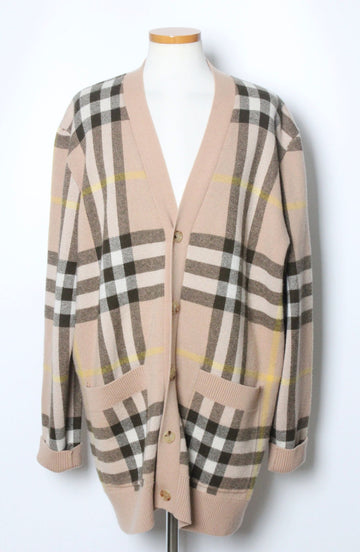 BURBERRY Karierter Wollcashmere Cardigan XXL(110) 149726563