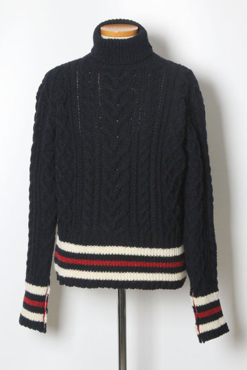 THOM BROWNE ドニゴール ケーブル タートルネック 5(110) 149727247