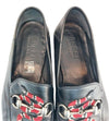 GUCCI 429062 Stickerei Schlange Schwarz Loafer 149733673 [P]