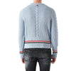 THOM BROWNE ケーブルステッチウールニットスカイブルー 480 146391882 [P]