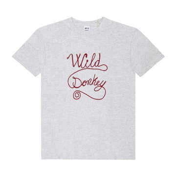 WILD DONKEY T-CHAIN LOGO HEATHER GREY Unisex T-Shirt 148382537