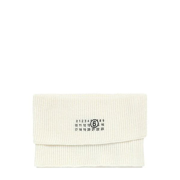 Maison Margiela MM6 Ivory Number Logo Wool Neckwarmer S62TV0007 S18384 102 149779995