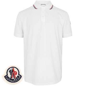MONCLER モンクレール ホワイト ロゴ ポロ シャツ 8A00006 84556 002 149781084