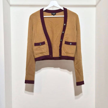 CHANEL Cashmere Knit Crop Cardigan L501490 149781429