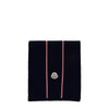 Moncler Navy Logo Patch RWB Virgin Wool Scarf 3C00007 M1131 742 149786775 [P]