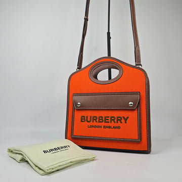 BURBERRY ミニツートンポケットトートバッグ 23A 149788283