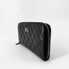 CHANEL Vintage Lambskin Zip Long Wallet 2.55 149788347 [P]