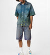 Louis Vuitton Rainbow Monogram Short Sleeve Denim Shirt L 1AB91Y 149789003 [P]