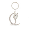 Christian Louboutin CL Logo Strass Keyring Silver 1235250 S025 149790041 [P]