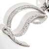 Christian Louboutin CL Logo Strass Keyring Silver 1235250 S025 149790041 [P]