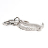 Christian Louboutin CL Logo Strass Keyring Silver 1235250 S025 149790041 [P]
