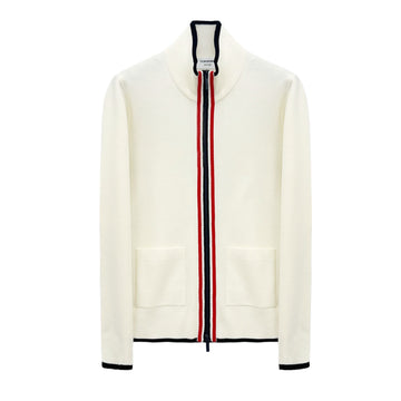 Thom Browne Striped Full Zip Knit Cardigan MKT014B 100 149791109