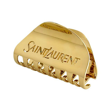 SAINT LAURENT Halbmond Metall Klammer Haarspange Gold 149807158