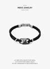 Armani EGS3171040 Double Braid Leather Bracelet 147440518 [P]