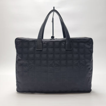 CHANEL Schwarze CC-Logo Jacquard Dokumententasche Unisex Tragetasche 511-52 149823626