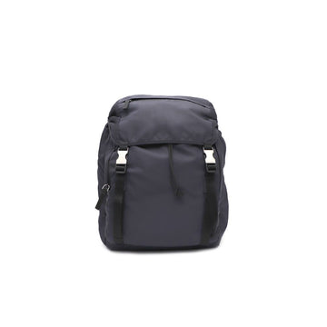 PRADA Tessuto Stoff Ein Taschen Silberlogo Klappen Unisex Rucksack kk03015672 149826668