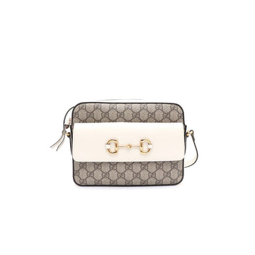 GUCCI 645454 Horsebit 1955 Leder kleine Klappen Schultertasche und Crossbody-Taschekk24459947 149826828
