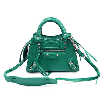 Balenciaga Green Grain Calfskin Neo Classic Top Handle Mini City 2WAY 638524 149826958