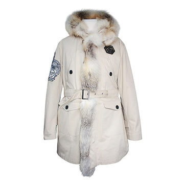 Philipp Plein Men's Field Coat with Fox Fur Lining 105 149830100
