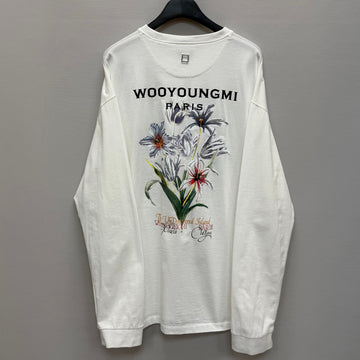 WOOYOUNGMI フラワーバックロゴロングスリーブ (110) 149831358