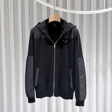 PRADA 52 / Logo schwarze Strick-Padding 149843006