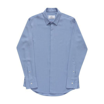 AMI Heart Logo Classic Gabardine Unisex Shirt 144592011 [P]