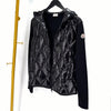 MONCLER Wollstrick Hoodie-Padding Jacke Schwarz 149853520 [P]