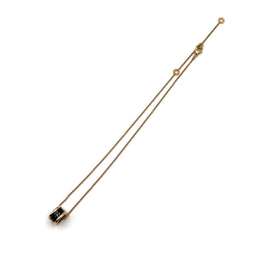 BVLGARI 18K Rose Gold Black Ceramic B.zero1 Necklace 346083 149853672